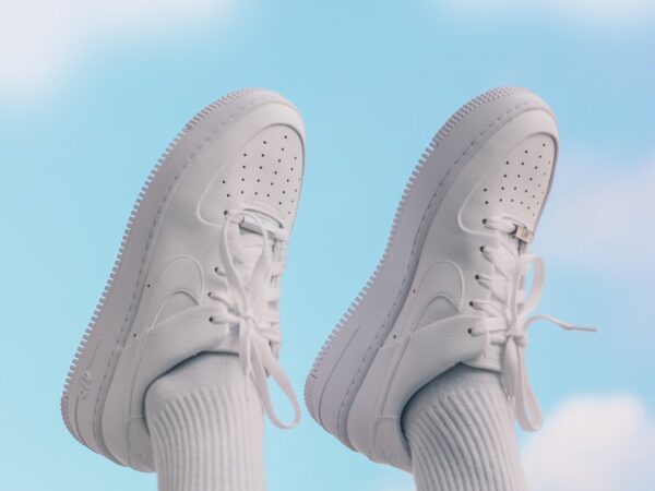 Höga sneakers, vita