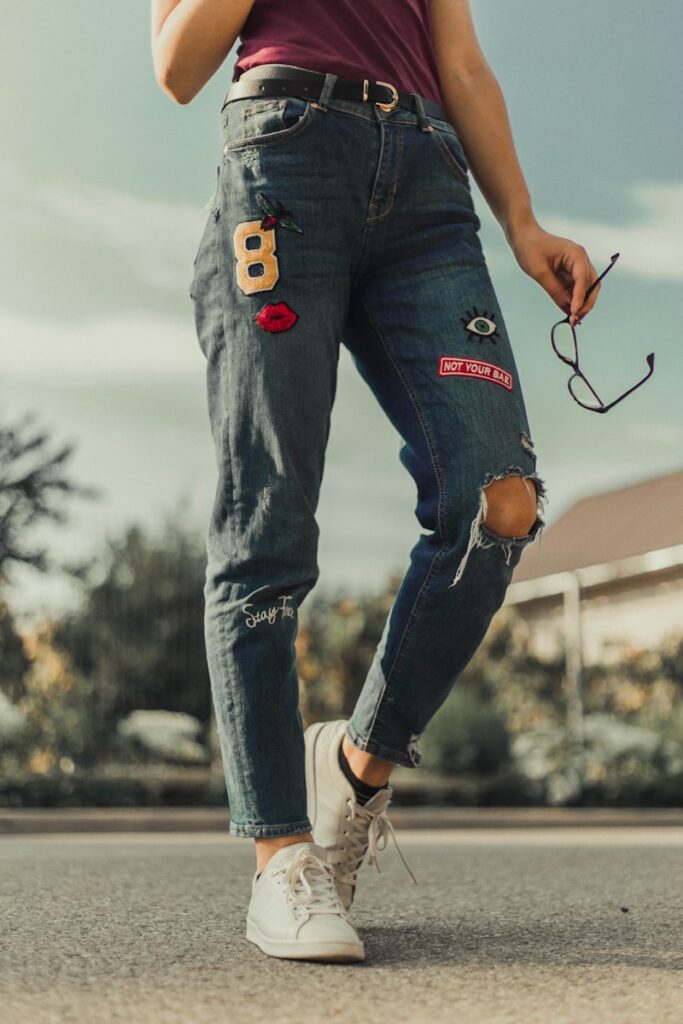 Jeans, straight fit, ljusblå