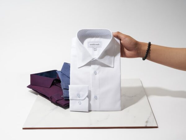 Linneskjorta, vit, oversize