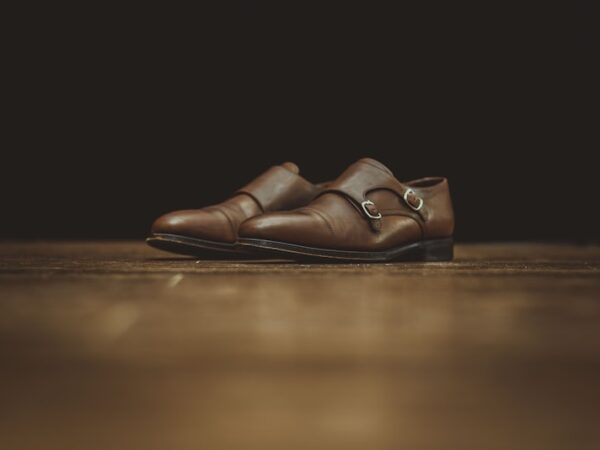 Loaferskor, cognac läder