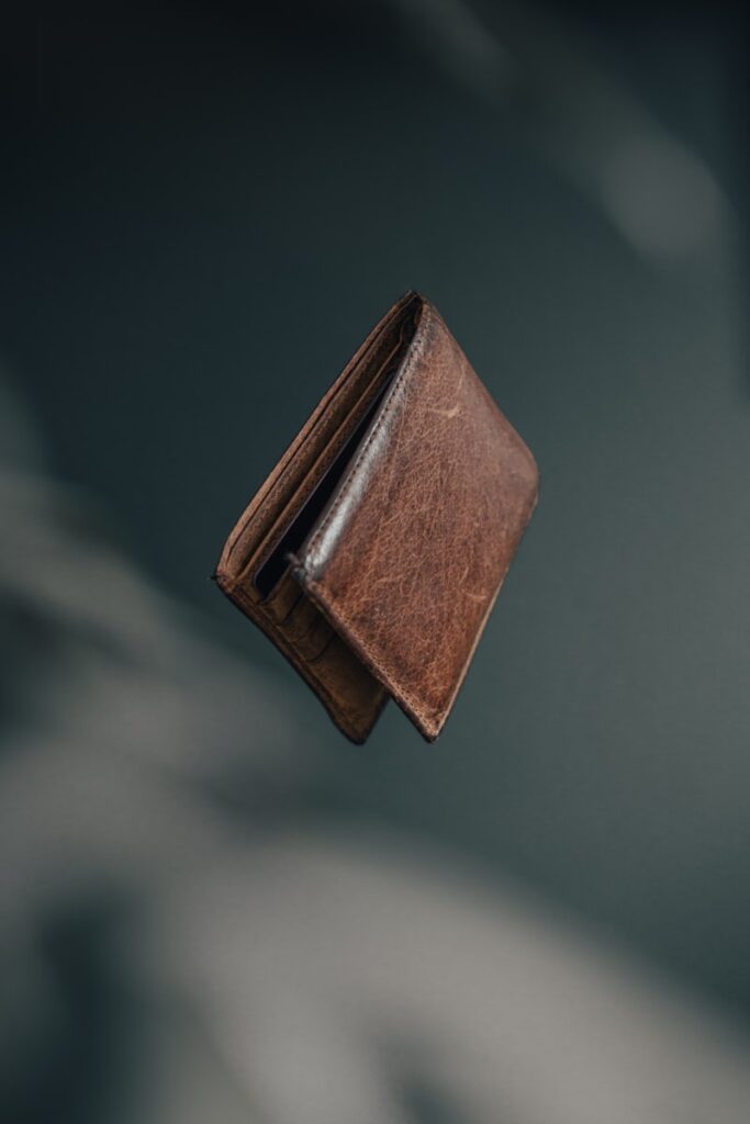 Reseplånbok, RFID-skyddad, mörkbrun